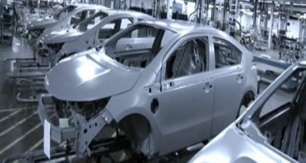 La carrosserie de la Volt assemblée en vidéo