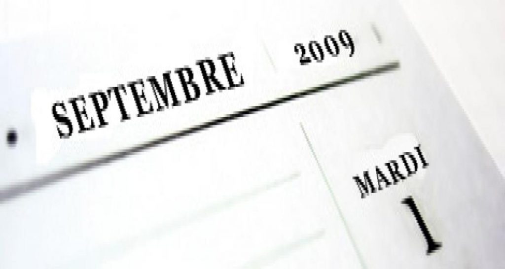 L’agenda du Blog Auto – Septembre 2009