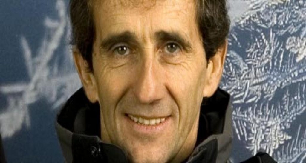 Alain Prost avec Dacia au Trophée Andros