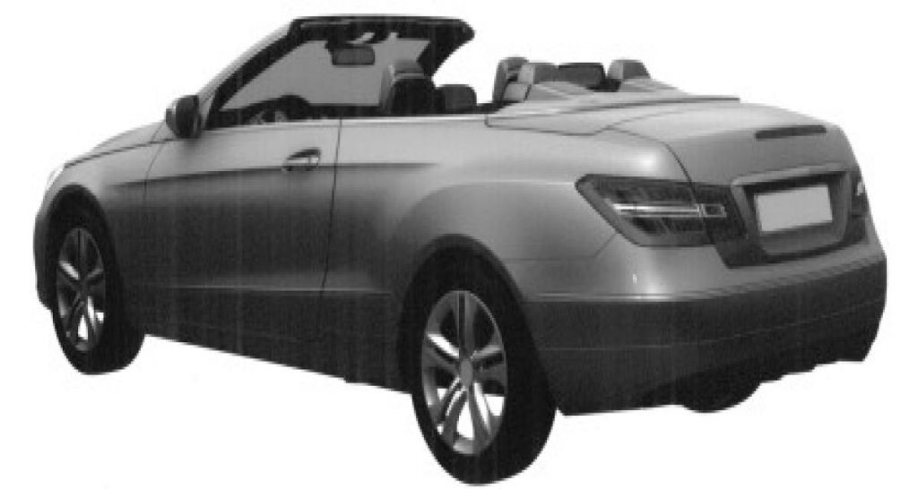 Croquis de la Mercedes Classe E cabriolet