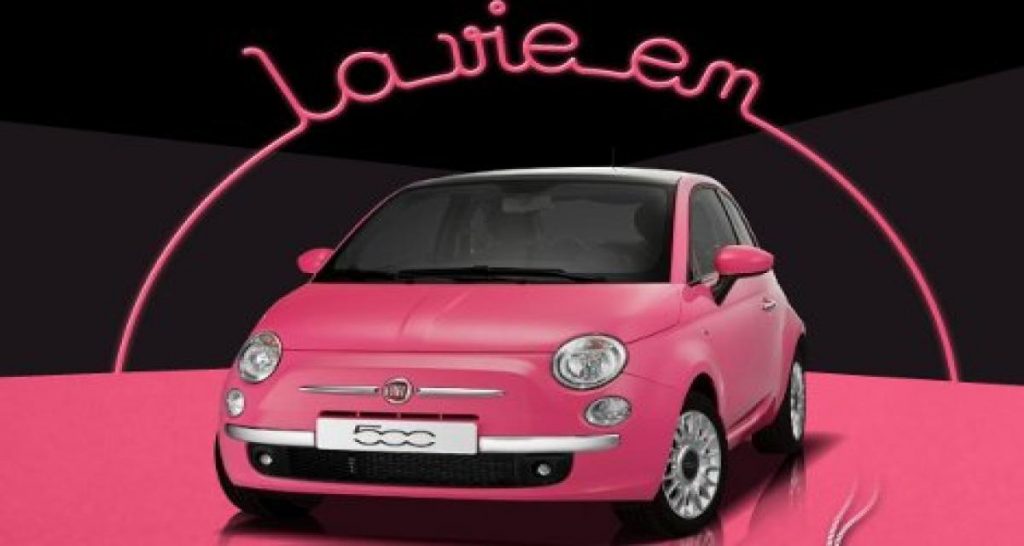 Encore 17 Fiat 500 So Pink en France !