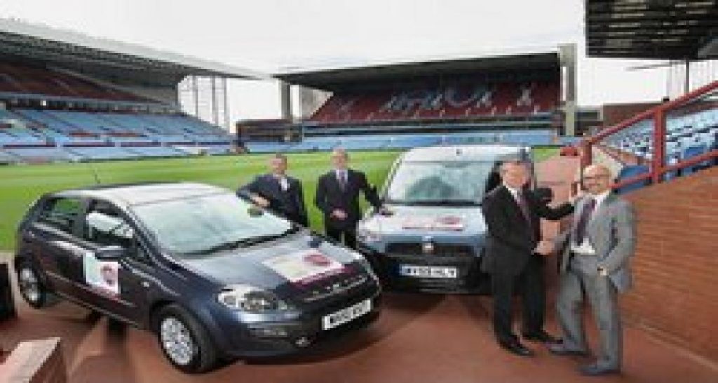 Fiat fournisseur officiel d’Aston Villa