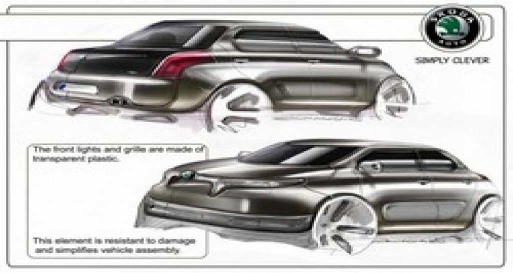 Des esquisses de la future Skoda low cost (et low price) ?