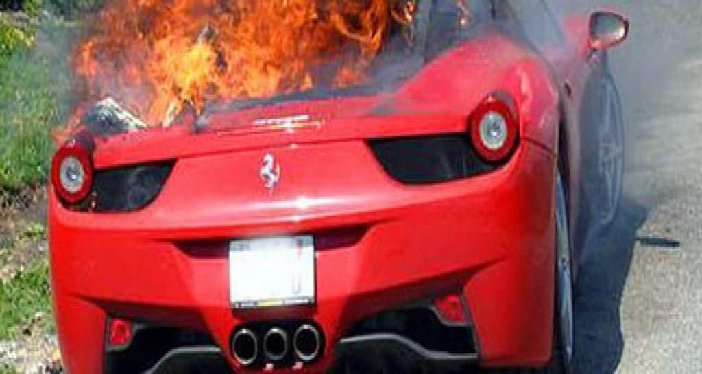 Rappel Ferrari 458 Italia : détails
