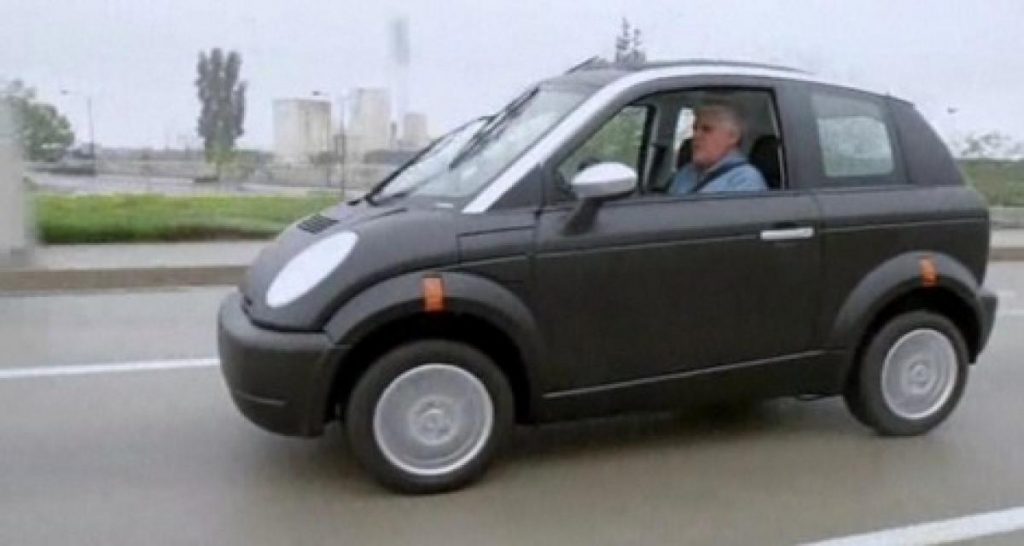 Changement de monture : Jay Leno en Th!nk City !