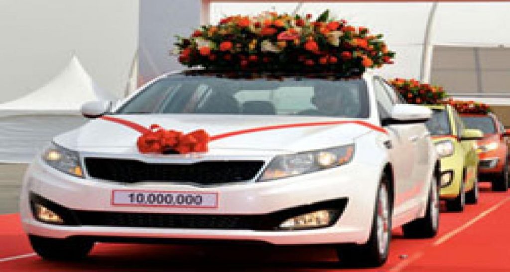 Kia, 10 millions de véhicules exportés