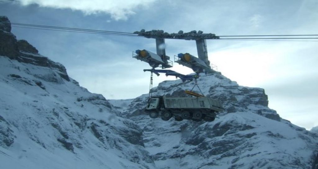 Le téléphérique pour camions