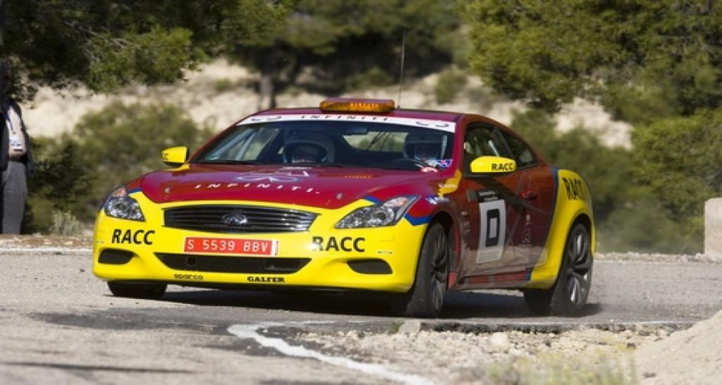 Pas « en course » mais partenaire et visible : Infiniti au championnat d’Espagne des Rallyes