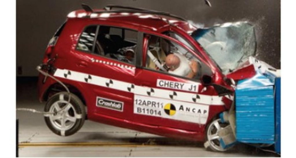 Sécurité: la Chery A1 passe le test de l’ANCAP