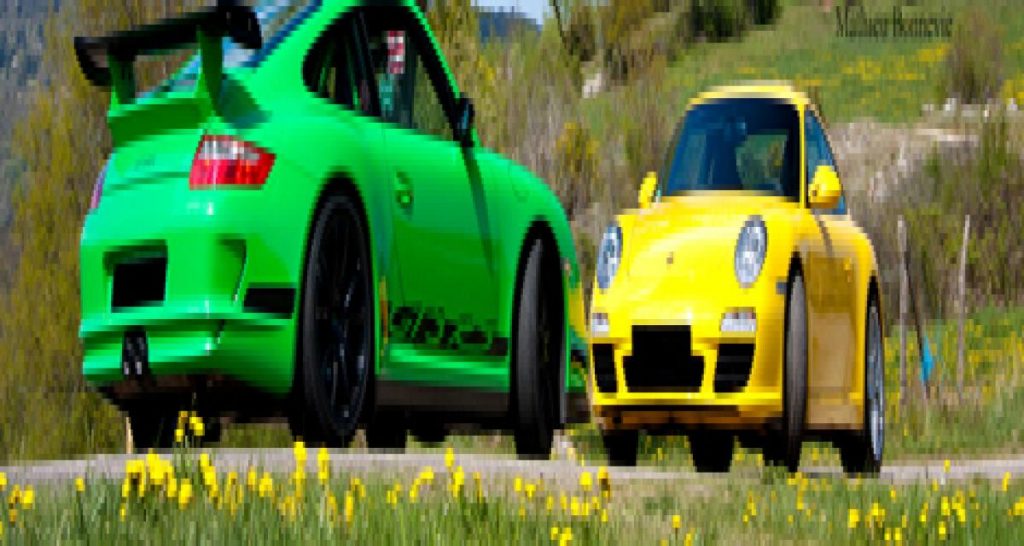 La photo du jour: Porsche 997 Carrera S et 997 GT3 RS