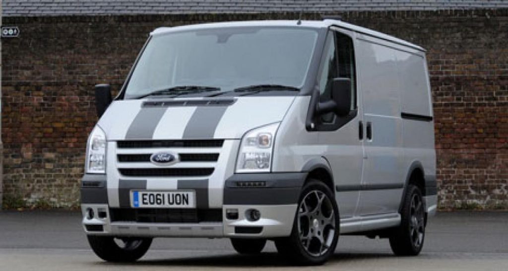 Le Ford Transit Sportvan, maintenant en gris