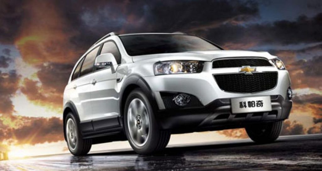 Le Chevrolet Captiva produit en Chine