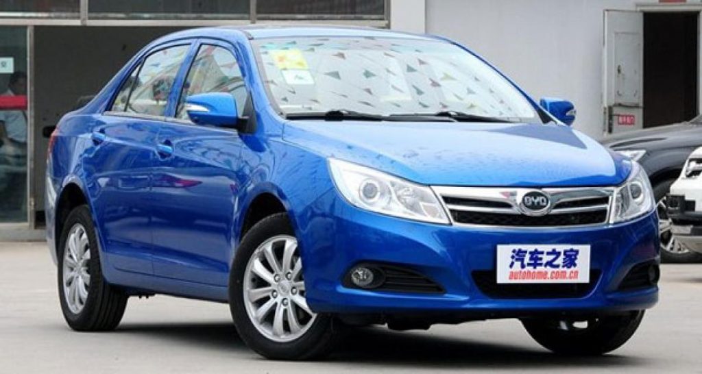 La BYD F3 SuRui télécommandée commercialisée en Chine