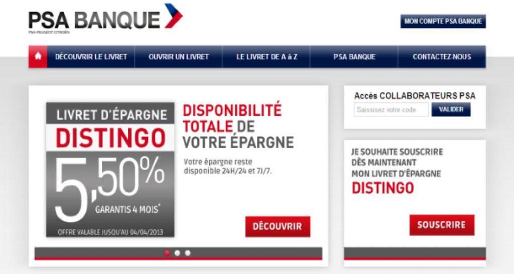 PSA lance à son tour un livret d’épargne : Distingo