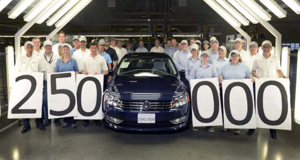 250.000 Passat produites à Chattanooga