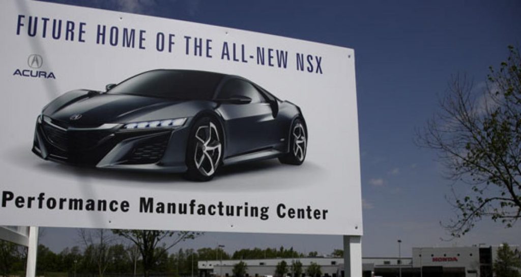 La Honda NSX produite dans l’Ohio