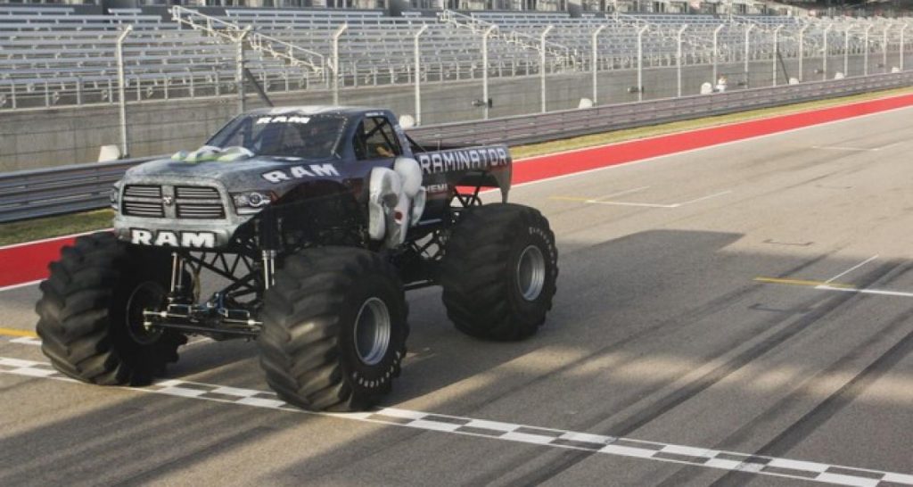 Un record de vitesse… En monster truck