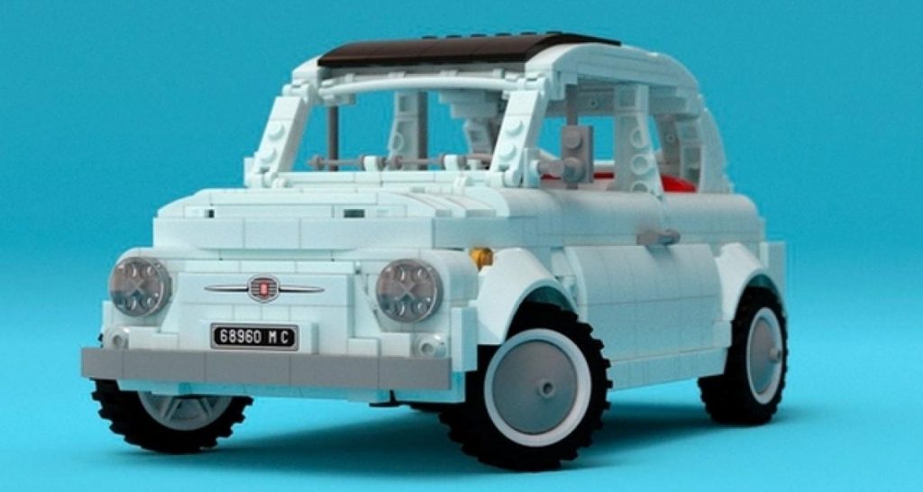Une Fiat 500 F en Lego