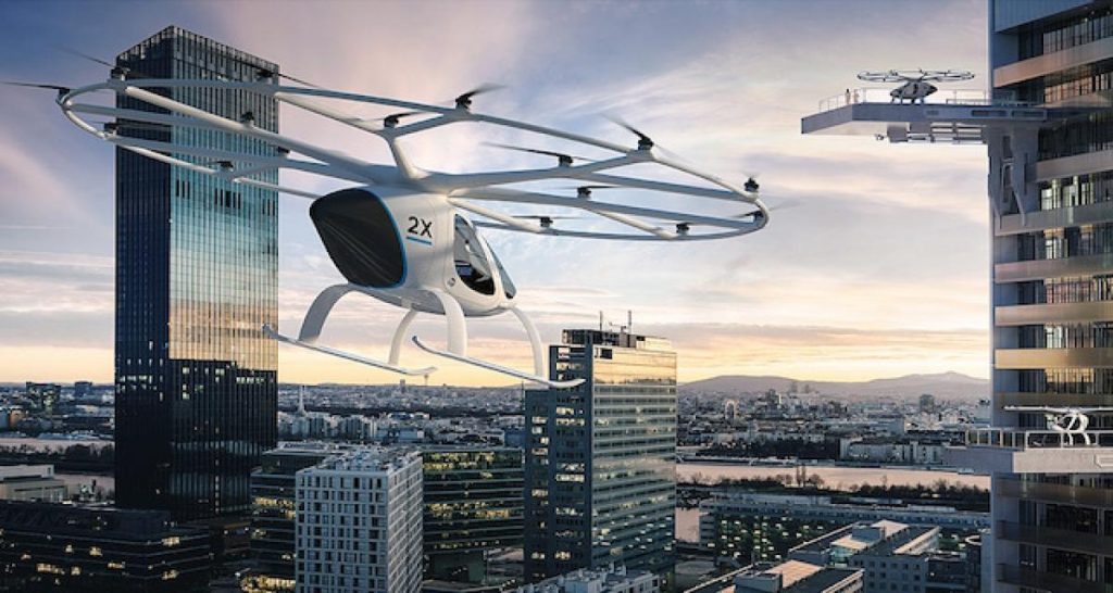 Mercedes a investi dans le futur taxi volant Volocopter