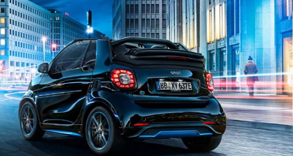 Les Smart uniquement électriques en Europe en 2020
