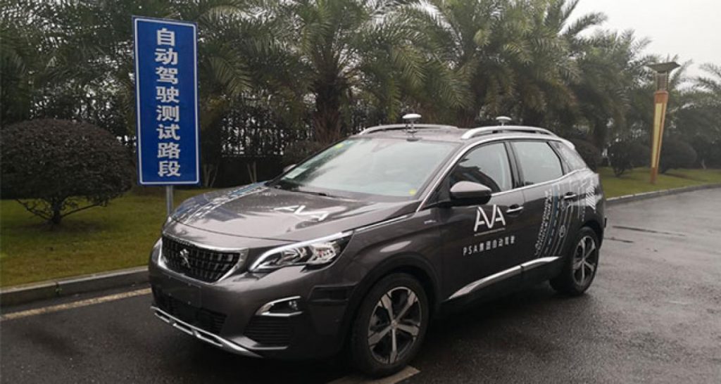 PSA débute ses essais de voiture autonome en Chine