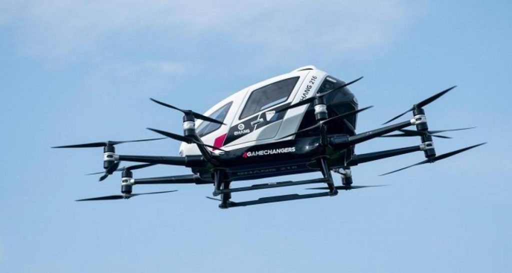 EHang : premiers essais d’un taxi-drone en Corée du Sud