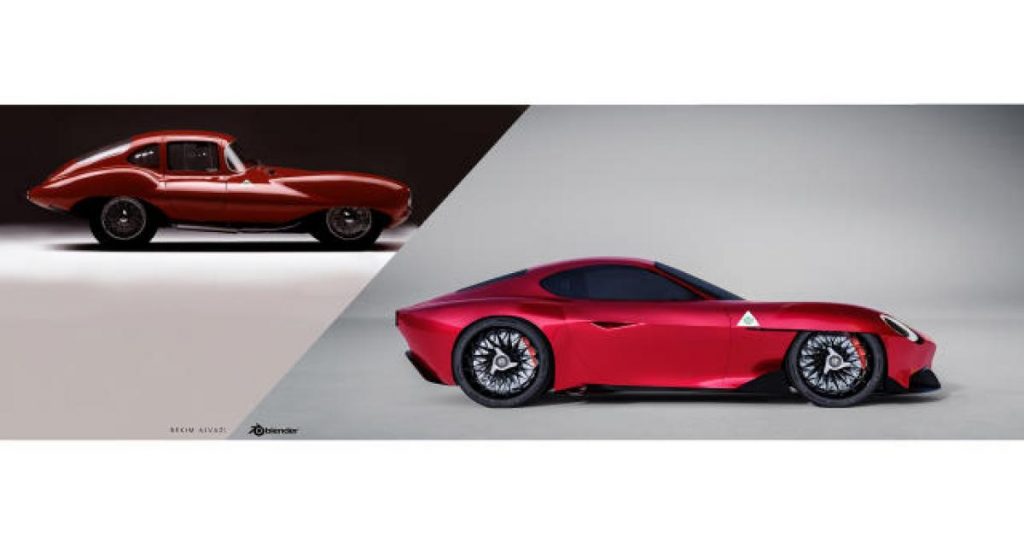 Alfa Romeo Disco Volante Hommage Concept par Bekim Ajvazi