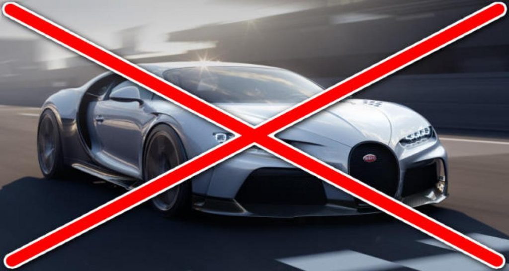 Plus de Bugatti Chiron à vendre…adieu le W16 ?