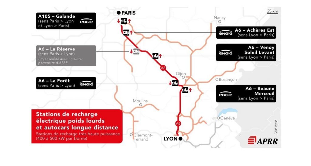 1er réseau français de recharge pour camions électriques ouvert en 2024