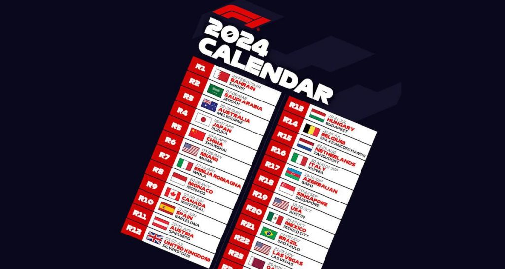 Calendrier F1 2024 : toujours trop de changements de continent
