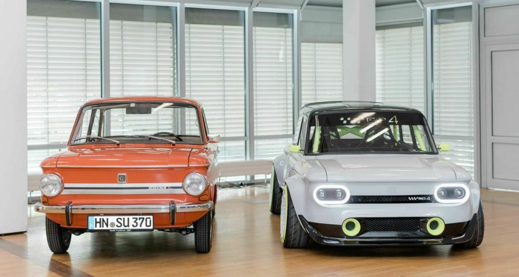 Des apprentis Audi électrifient une NSU Prinz