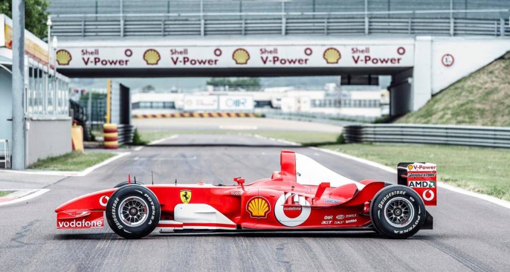 Enchère record pour la F2003-GA ex-Schumacher