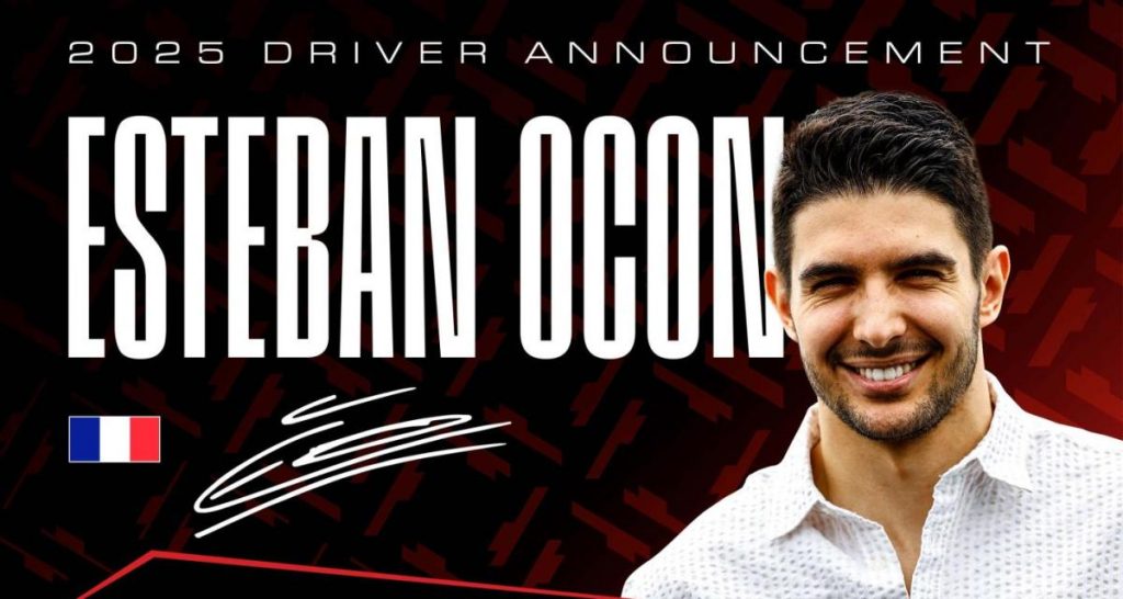 F1 : Esteban Ocon s’engage avec Haas à partir de 2025