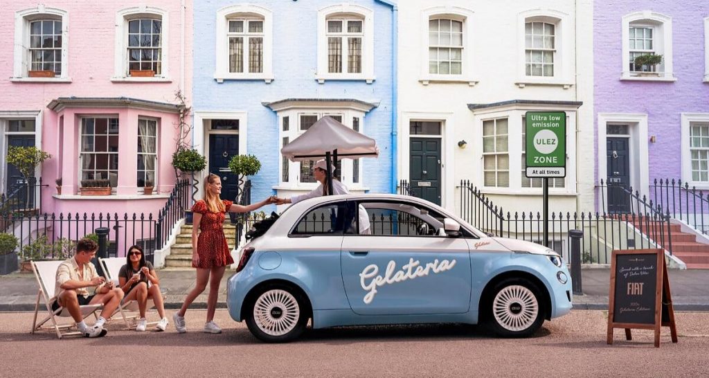 FIAT UK imagine une 500 électrique Gelateria