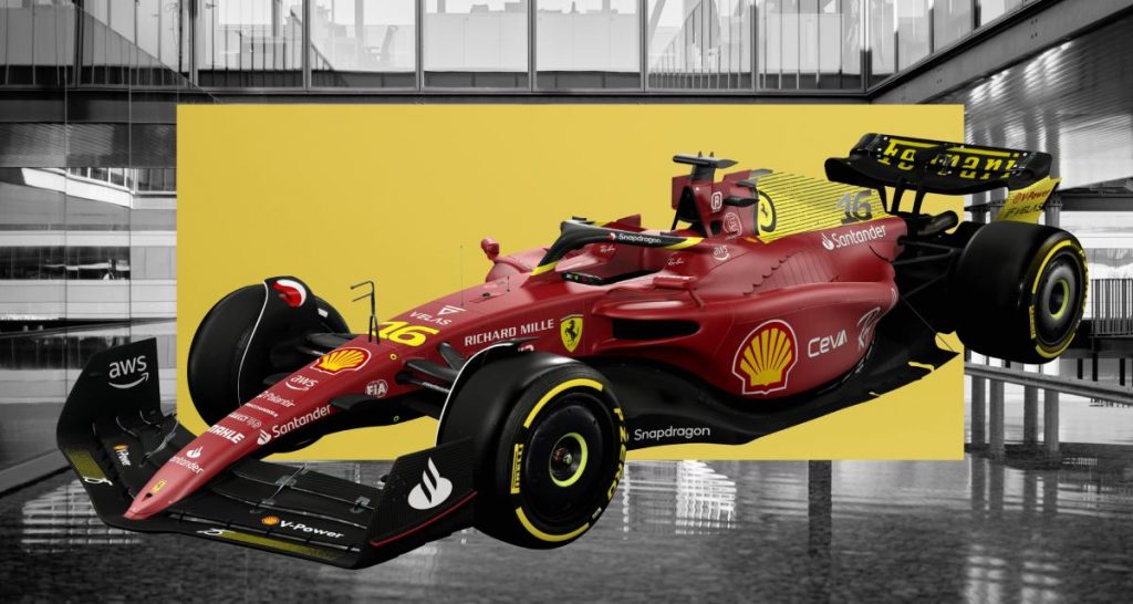 La F1-75 se teinte de jaune à Monza