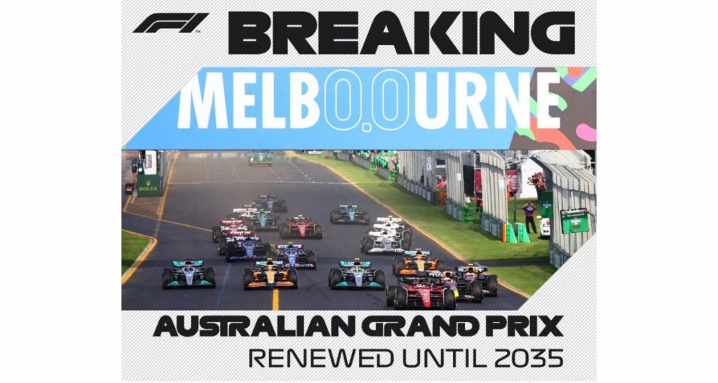La F1 en Australie à Melbourne jusqu’en 2035 !