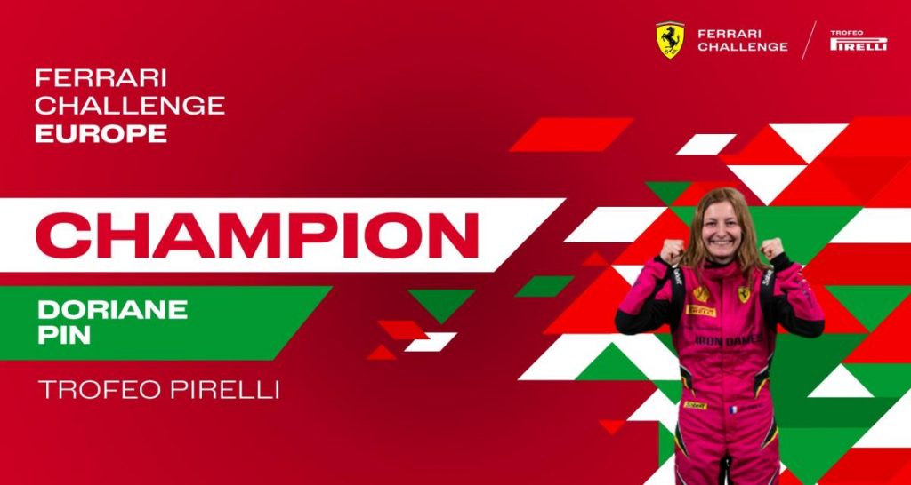 La française Doriane Pin remporte le Ferrari Challenge Europe !