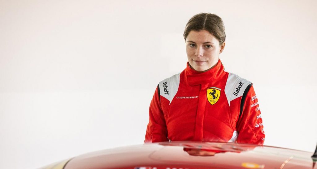 Lilou Wadoux pilote officielle Ferrari en GT