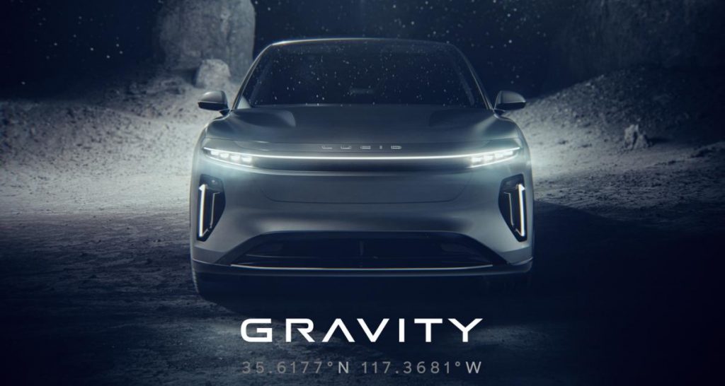 Lucid : premières images du SUV Gravity