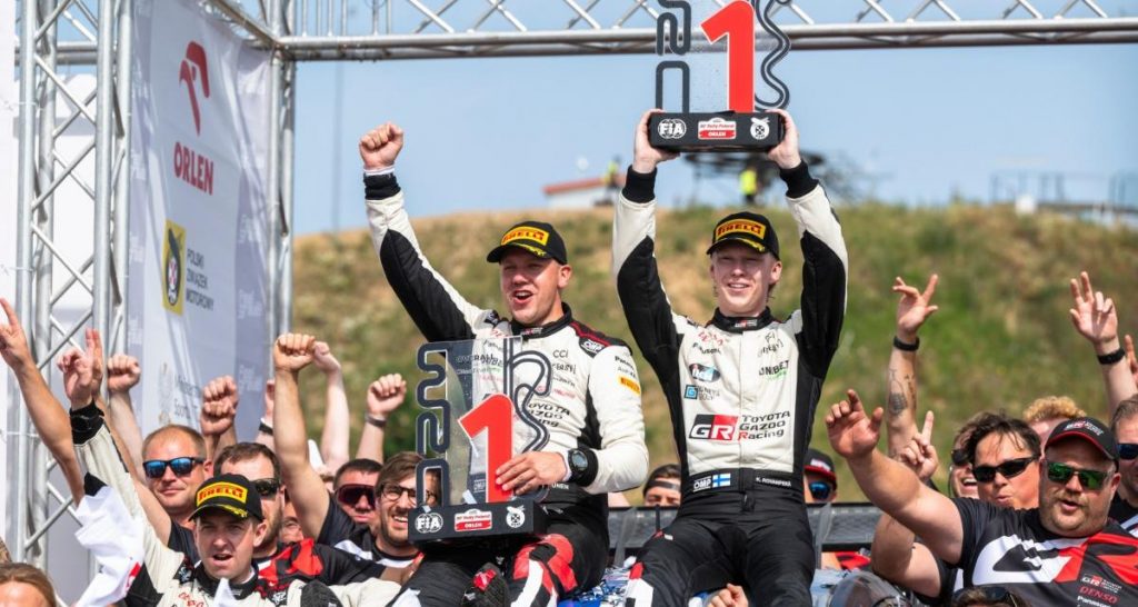 Rovanperä remplace Ogier et remporte le rallye de Pologne
