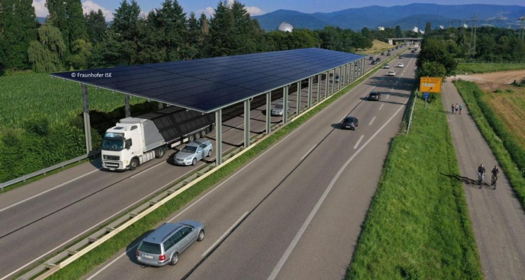Un projet d’ombrière photovoltaïque sur la rocade de Bordeaux