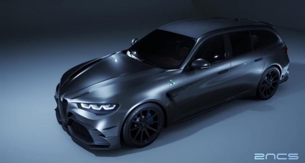 Une Alfa Romeo Giulia Break QV imaginée en 3D