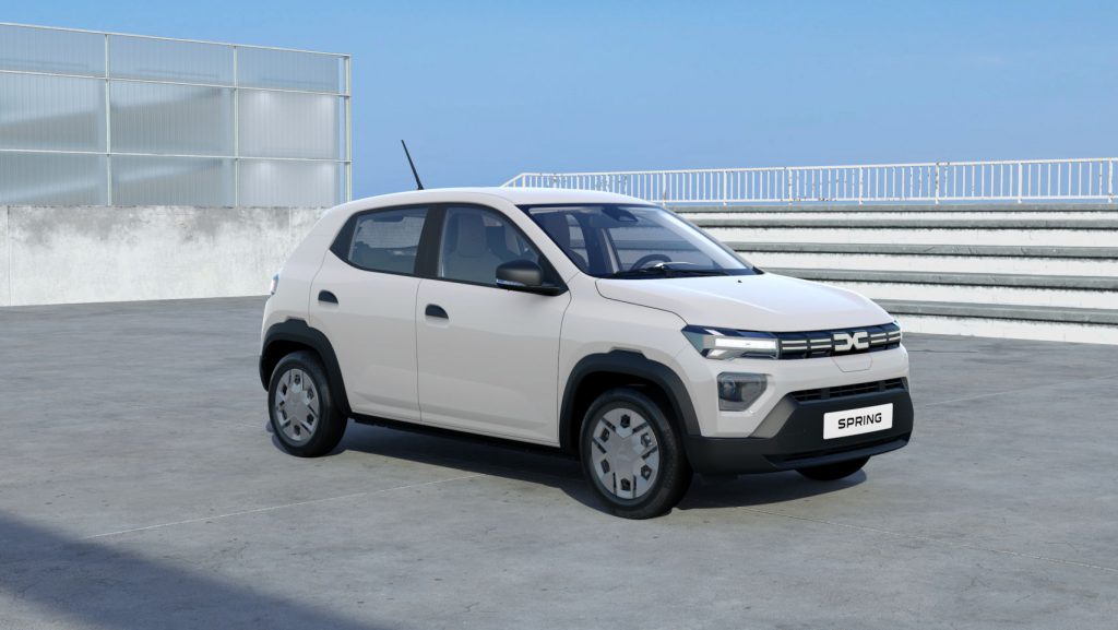 Moins de 17 000 € la Dacia Spring 45 Une Dacia Spring Electric 45 Blanc Kaolin.
