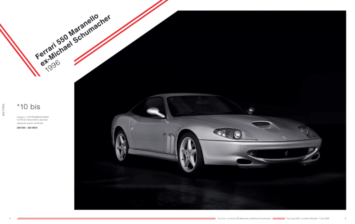 Ferrari 550 Maranello ex-Michael Schumacher