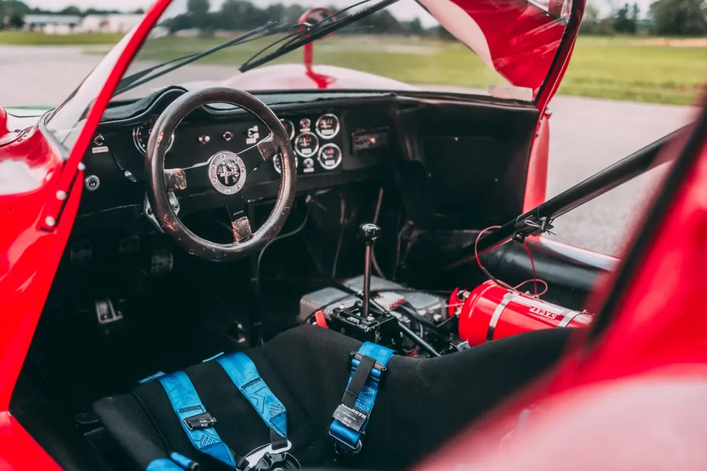 Un prototype Alfa Romeo Tipo 33/2 Daytona de 1968 qui a particip&eacute; aux 24h du Mans est &agrave; vendre