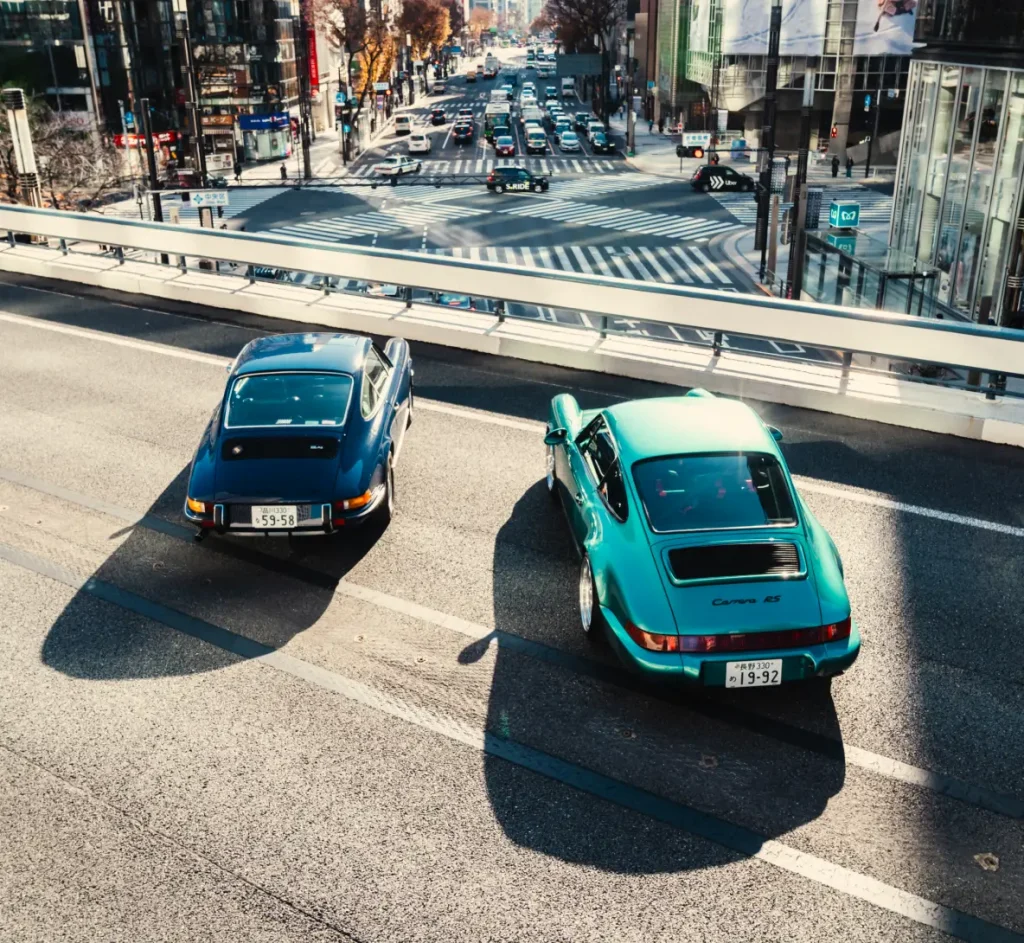 Luft Tokyo 2026 : les classiques Porsche s'exposent en plein autoroute, au c&oelig;ur de Ginza