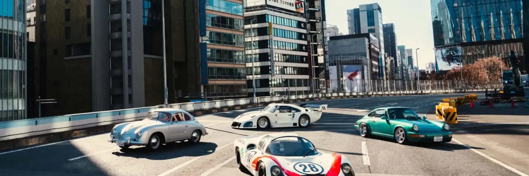 Luft Tokyo 2026 : les classiques Porsche s'exposent en plein autoroute, au c&oelig;ur de Ginza