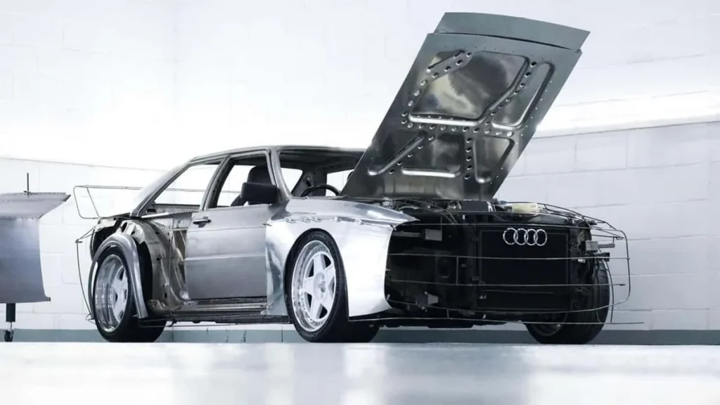 Une des 11452 Audi Quattro produites reçoit un moteur V8 de 600 chevaux