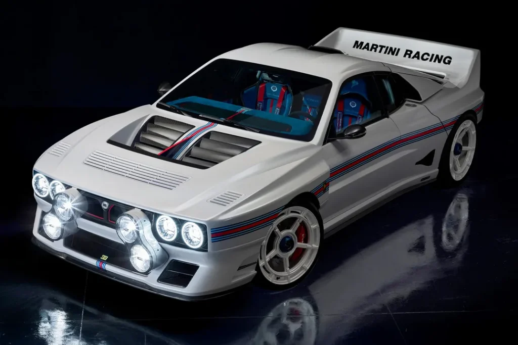 Cette Lancia 037 moderne cache 640 chevaux sous sa livrée Martini