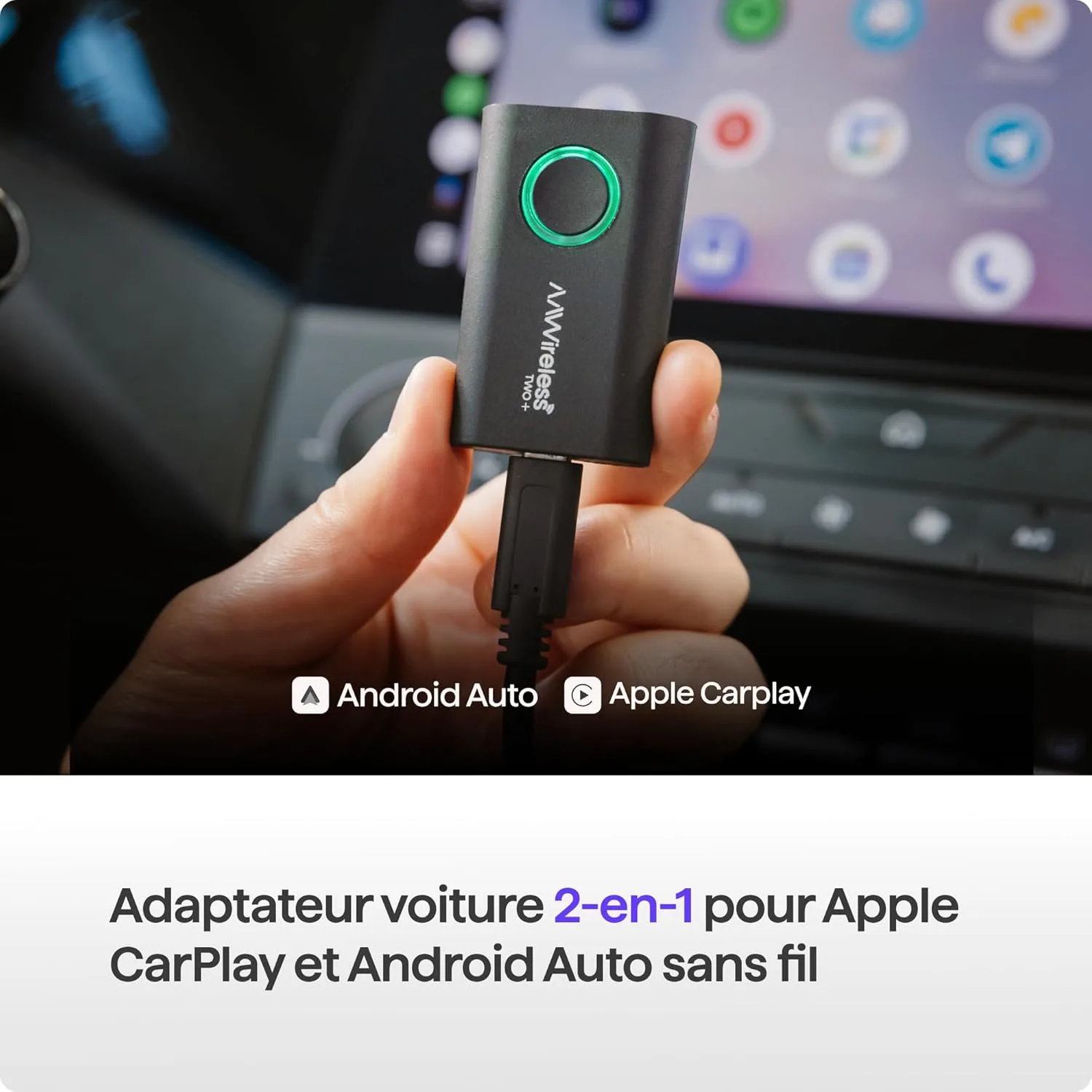 Les 5 meilleurs adaptateurs CarPlay Android Auto sans fil 2026